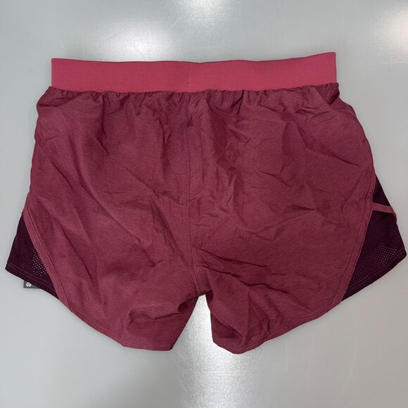 Under Armour Womens Heatgear Loose Fit Running Shorts‎ XS Burgundy - Picture 2 of 6